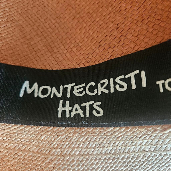 Montecristi Panama Hat – Genuine Handwoven Straw, Black Band, New - Picture 7 of 8